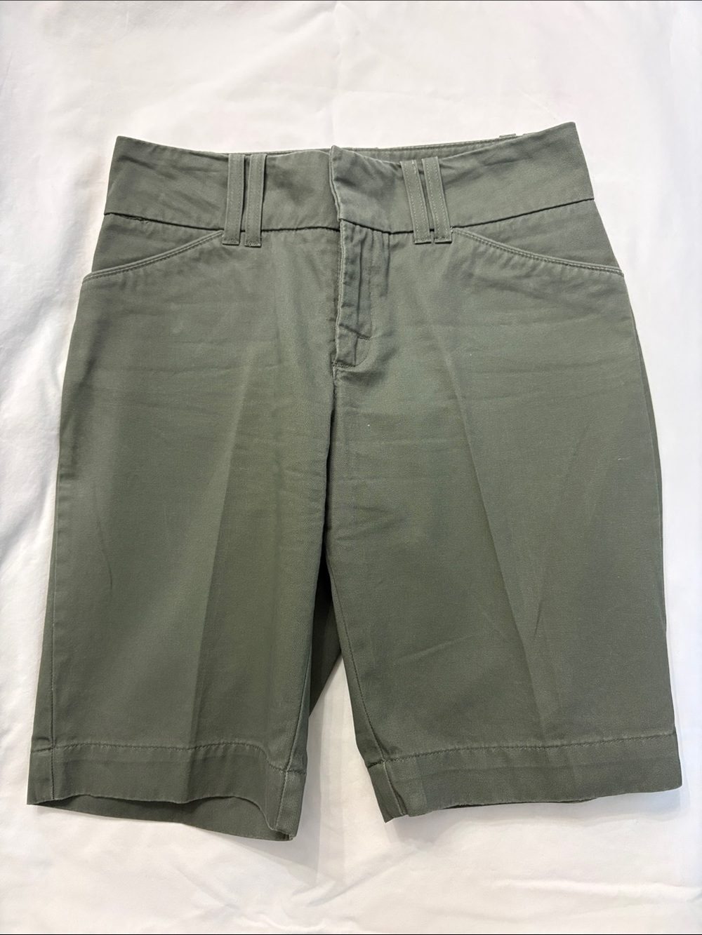Women’s Olive Green Bermuda Shorts